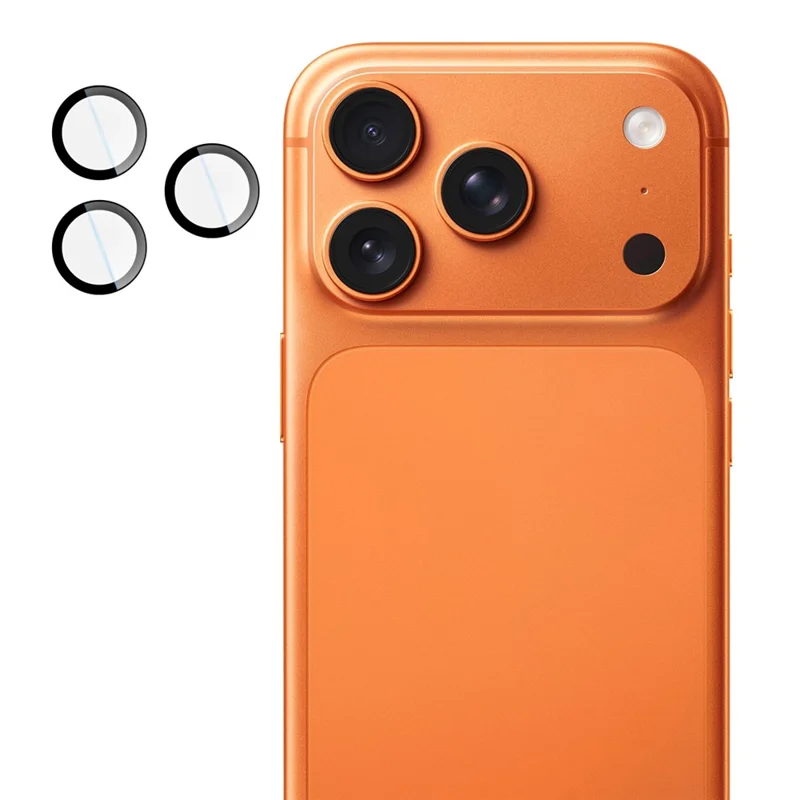 IMAK для iPhone 17 Pro / 17 Pro Max Защитное стекло для камеры из закаленного стекла с самопозиционирующейся рамкой (уменьшенная версия)