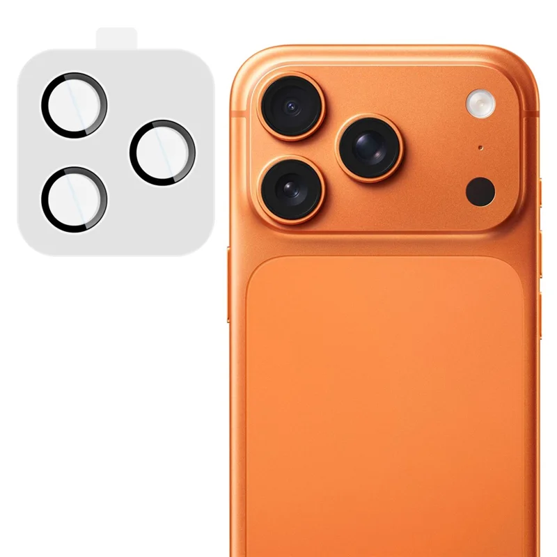 IMAK для iPhone 17 Pro / 17 Pro Max Защитное стекло для камеры из закаленного стекла с самопозиционирующейся рамкой (уменьшенная версия)