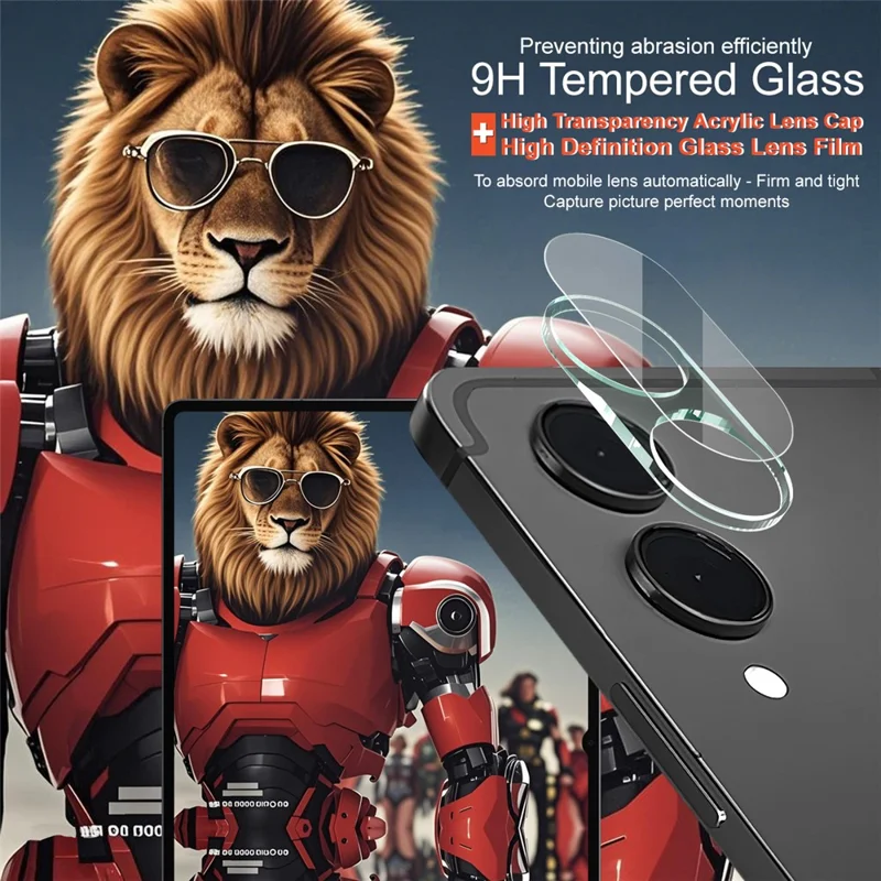 IMAK For Samsung Galaxy Tab S11 Ultra Tempered Glass Full Coverage Camera Lens Protector + Acrylic Lens Cap