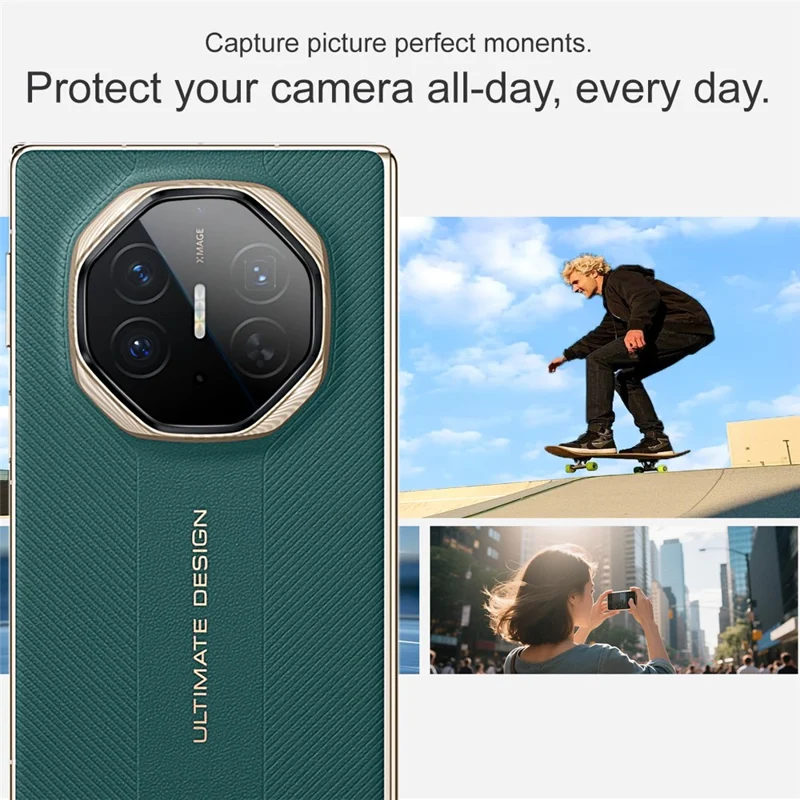 IMAK For Huawei Mate XTs Ultimate Tempered Glass Full Coverage Camera Lens Protector with Self Positioning Frame (Black Version)