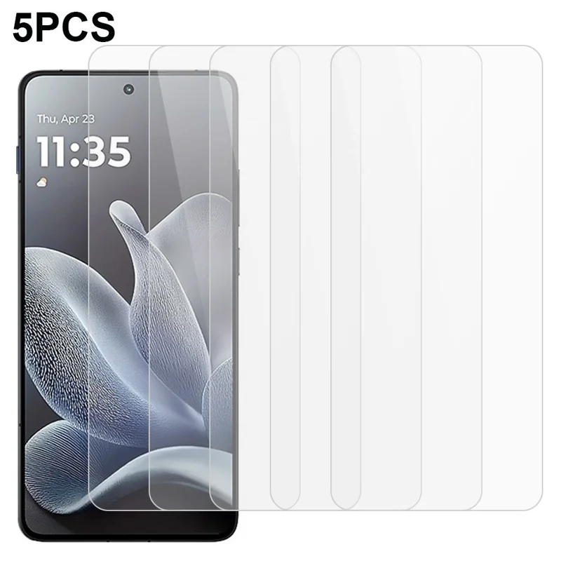 5Pcs For Motorola Edge 70 5G Front Screen Protector 0.3mm 2.5D Tempered Glass Clear Film