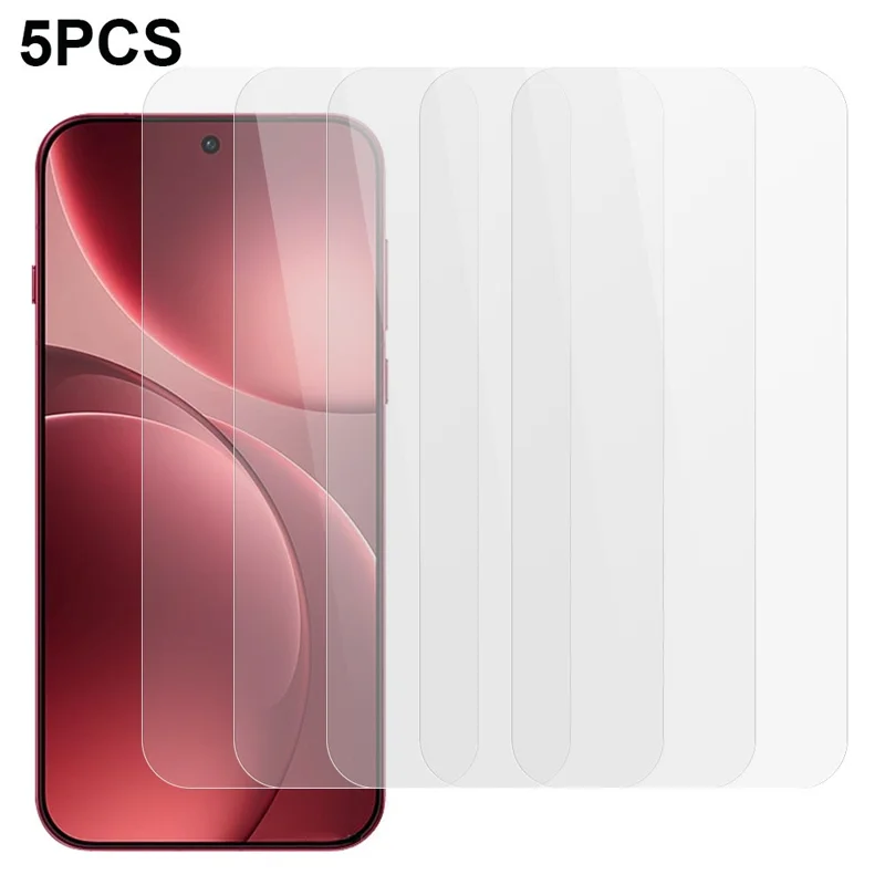 5 шт. для Oppo Find X9 Pro 5G Защитная пленка для экрана 0,3 мм 2,5D Закаленное стекло Прозрачная пленка