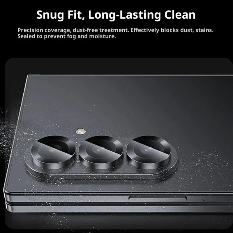 BENKS 1 set voor Samsung Galaxy Z Fold7 5G Corning Gorilla Glass volledige dekking camerabeschermer met aluminiumlegering frame