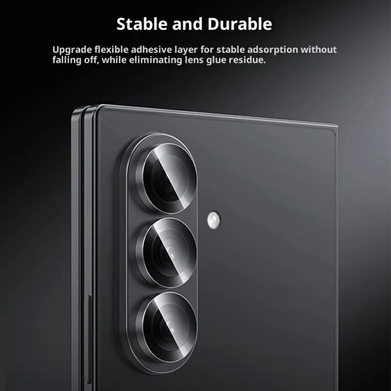 BENKS 1 set voor Samsung Galaxy Z Fold7 5G Corning Gorilla Glass volledige dekking camerabeschermer met aluminiumlegering frame