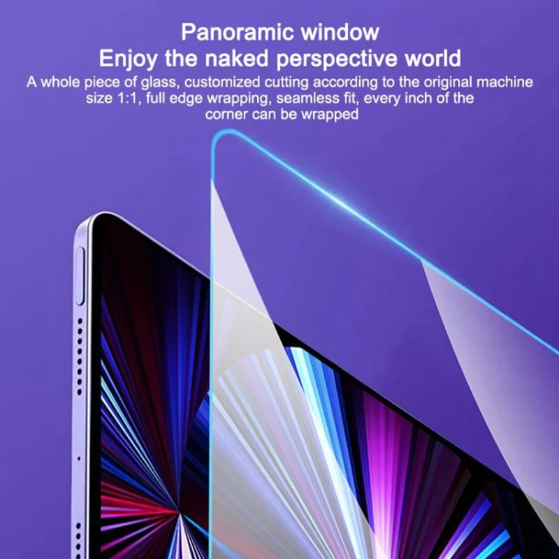 iPad Pro 11 (2025) Displayschutzfolie aus gehärtetem Glas, HD-Film mit automatischem Staubentfernungswerkzeug