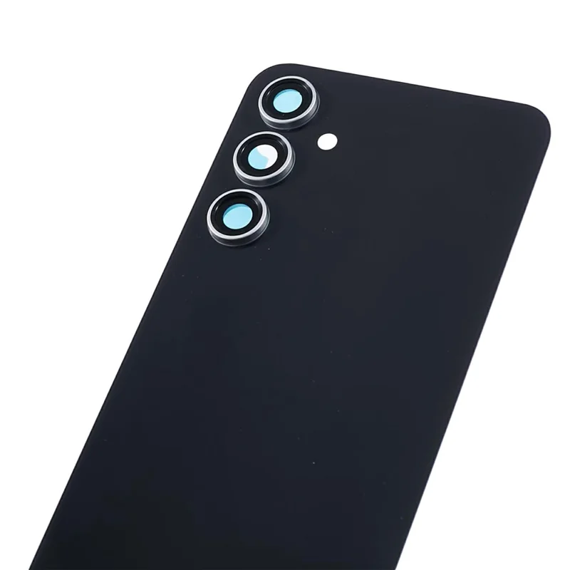 Boîtier de batterie pour Samsung Galaxy S23 FE S711 avec couvercle de l'objectif de la caméra (sans logo) - Noir