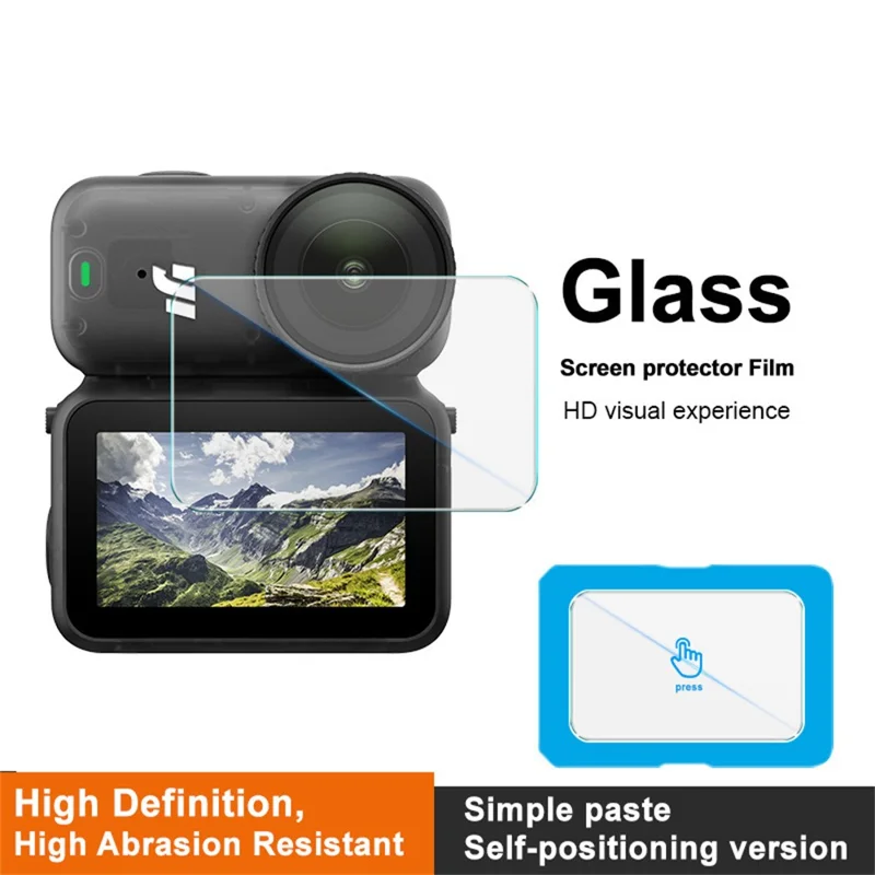 IMAK Per DJI Osmo Nano Protettore Schermo in Vetro Temperato Trasparente con Cornice di Posizionamento Automatico