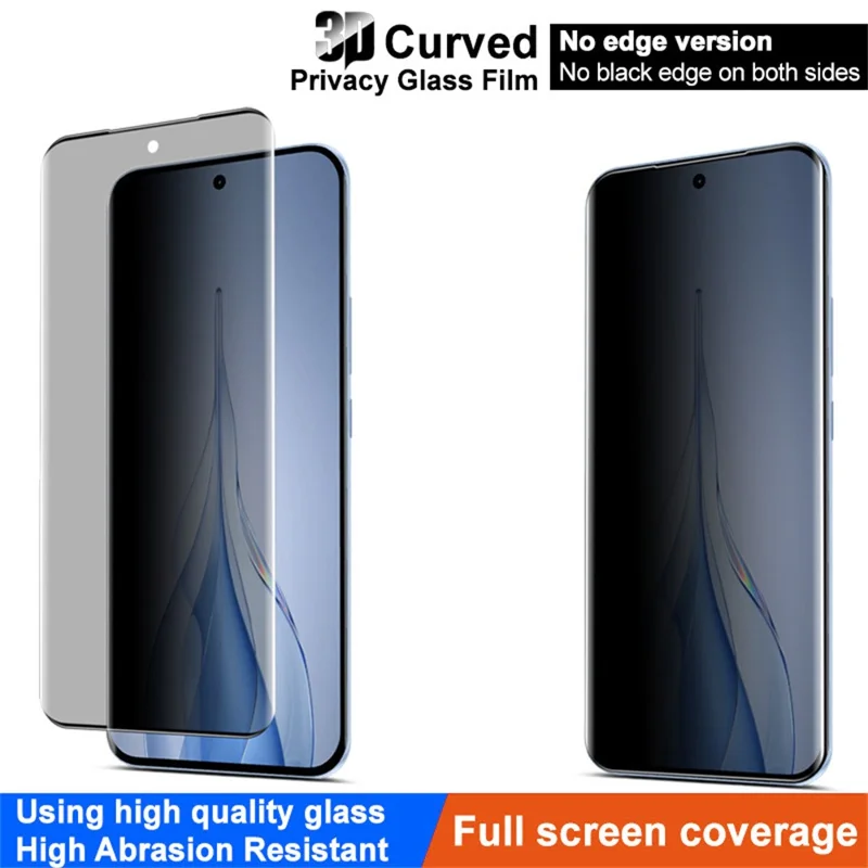 IMAK Para TECNO Spark Slim 4G / Pova Slim 5G Anti Spy Vidro Temperado Adesivo Lateral Protetor de Tela Completa (Versão Sem Borda)