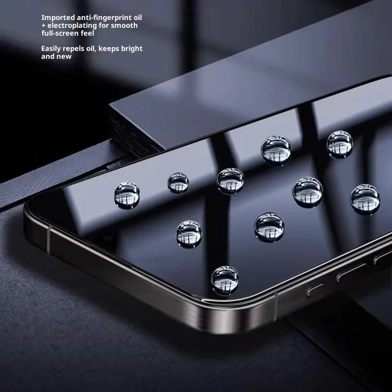 For iPhone 16 Pro Screen Protector AR Anti Reflective HD Full Glue High Aluminium-Silicon Glass Film