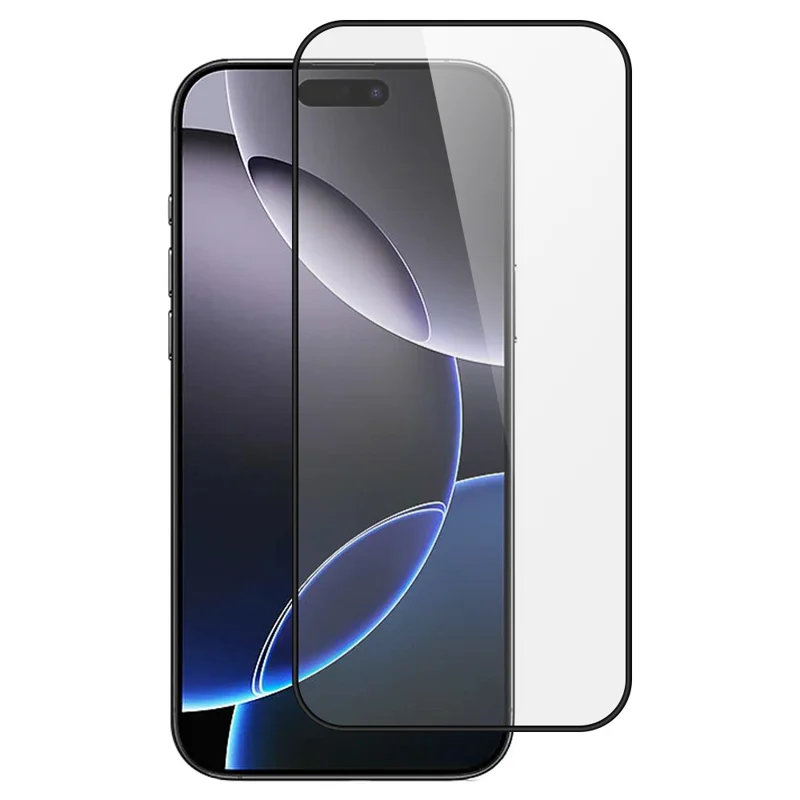 Protetor de Tela iPhone 16 Pro Max AR Anti Reflexo HD Filme de Vidro de Alumínio-Silício Colado Totalmente