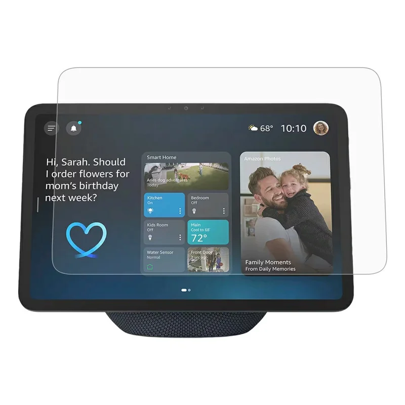 Película protectora de vidrio templado de 0,3 mm para Amazon Echo Show 11 (2025), borde arqueado HD, protector de pantalla completa