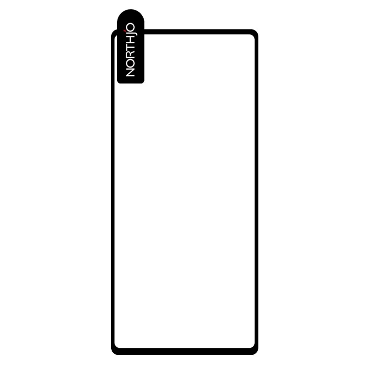 NORTHJO A+ Silk Printing High Aluminum-silicon Glass Film for Google Pixel 6a, 0.3mm 2.5D Anti-explosion Full Glue Full Screen Protector - Black