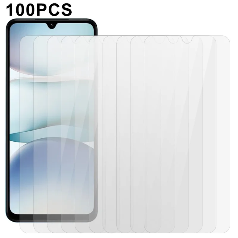 100 шт. для Xiaomi Redmi A5 NFC (ЕС) (173,45 мм) Защитная пленка для экрана с полным клеем, противоударная закаленная стеклянная пленка (НЕ полное покрытие)