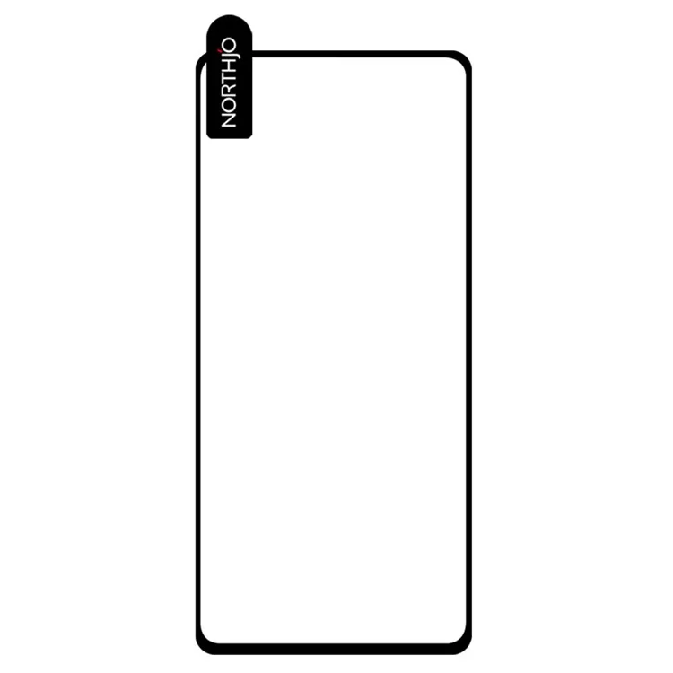 NORTHJO A+ 0.3mm 2.5D Screen Protector for Samsung Galaxy A73 5G, Full Cover Silk Printing High Aluminum-silicon Glass Anti-fingerprint Film - Black