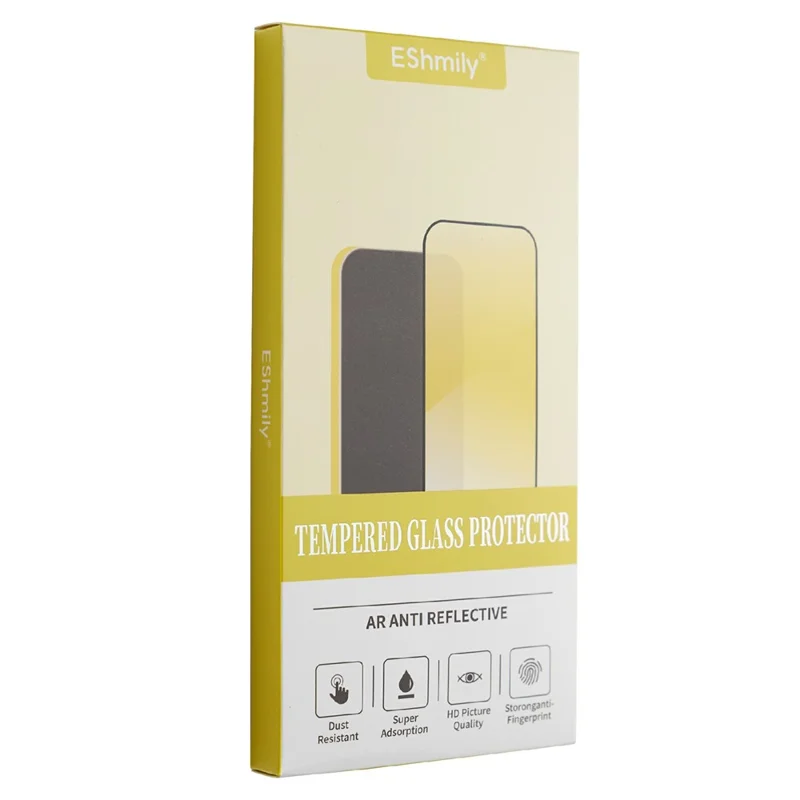 ESHMILY For iPhone 17 Pro Max Screen Protector 2.5D High Aluminium-Silicon Glass Anti Spy Film with Easy Installation Tool