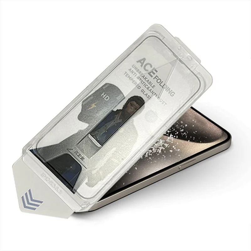 ESHMILY Voor iPhone 17 Pro Max Screen Protector 2.5D Hoog Aluminium-Siliciumglas Heldere Folie met Gemakkelijke Installatie Tool