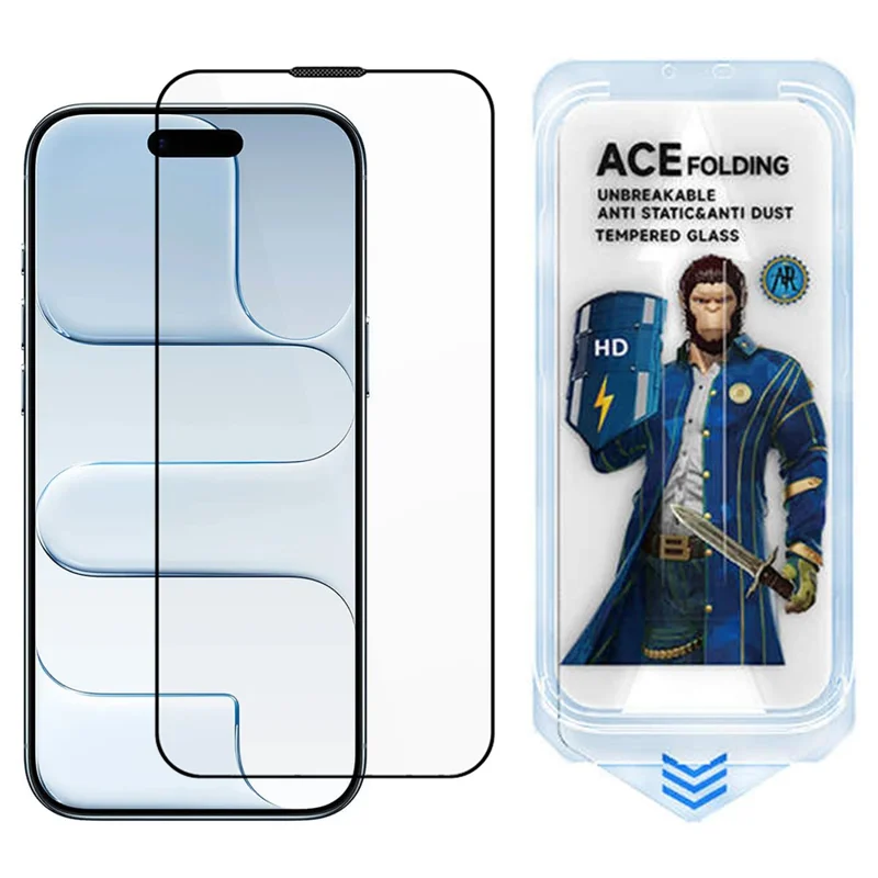 ESHMILY Per iPhone Air Screen Protector 2.5D High Aluminium-Silicon Glass Clear Film con Strumento di Installazione Facile