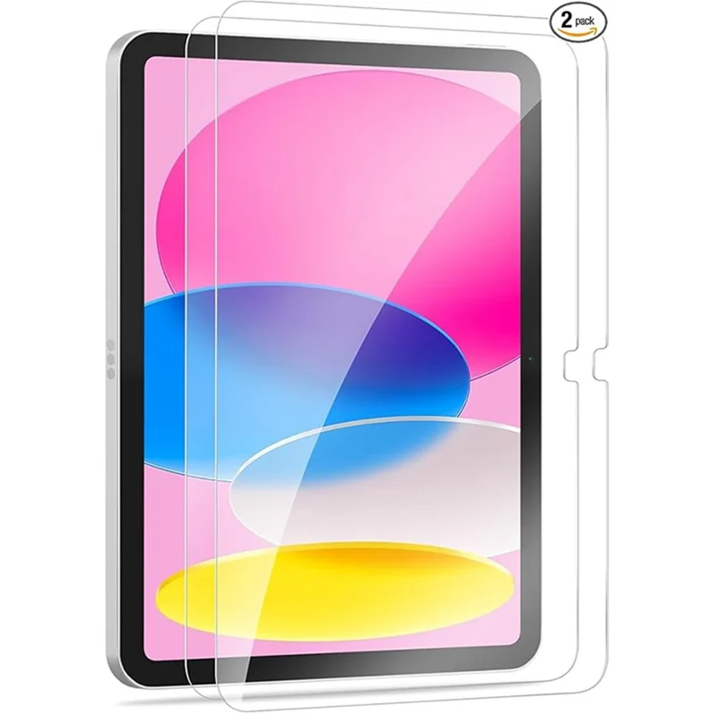 2Pcs For iPad (2025)  /  10.9 (2022) Screen Protector 9H Full Coverage Tempered Glass Film