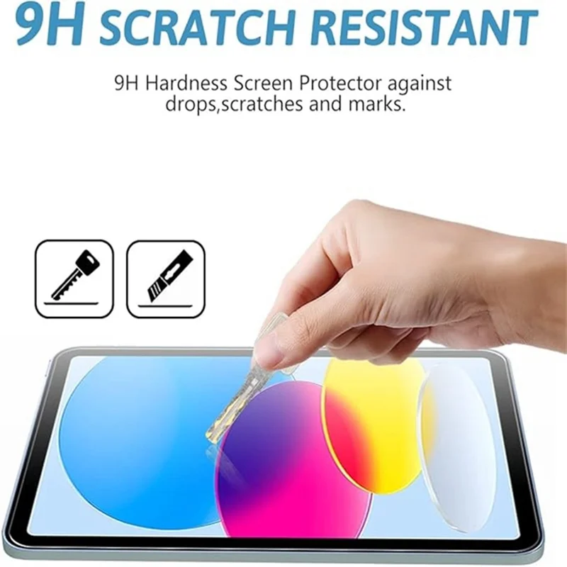 2Pcs For iPad (2025)  /  10.9 (2022) Screen Protector 9H Full Coverage Tempered Glass Film
