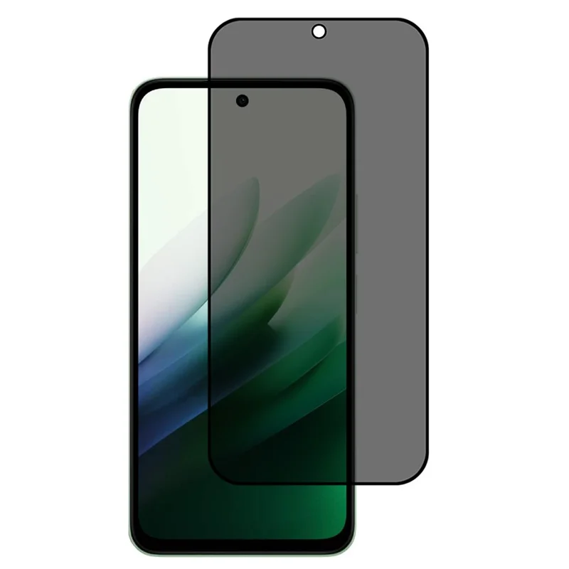 Til Xiaomi Redmi 15 5G (Global) (169 mm) beskyttende tempered glas-skærm med fuld dækning og silkeprint mod udspionering