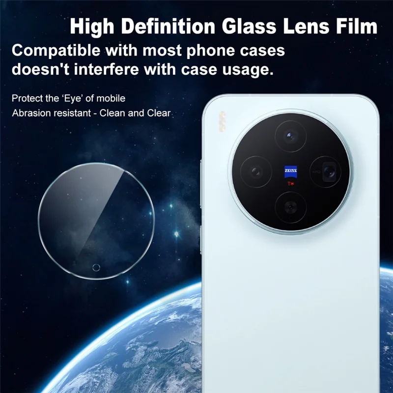 IMAK For vivo X300 5G Full Coverage Camera Lens Protector Slim Tempered Glass Lens Film