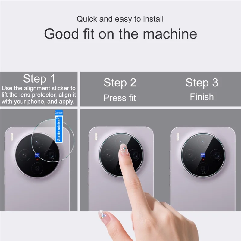 IMAK For vivo X300 5G Full Coverage Camera Lens Protector Slim Tempered Glass Lens Film