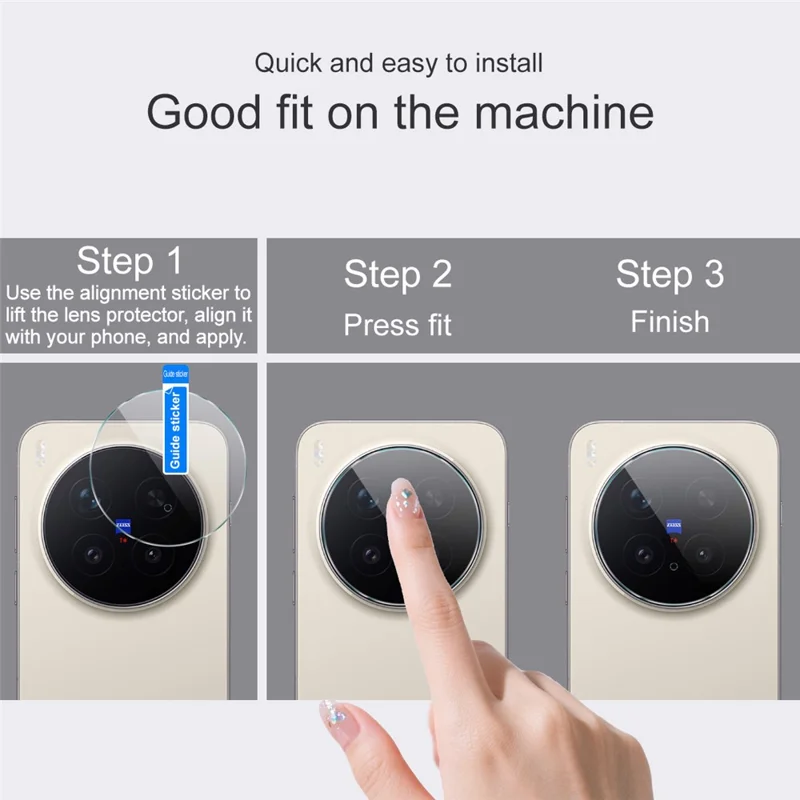 IMAK For vivo X300 Pro 5G Full Coverage Camera Lens Protector Slim Tempered Glass Lens Film