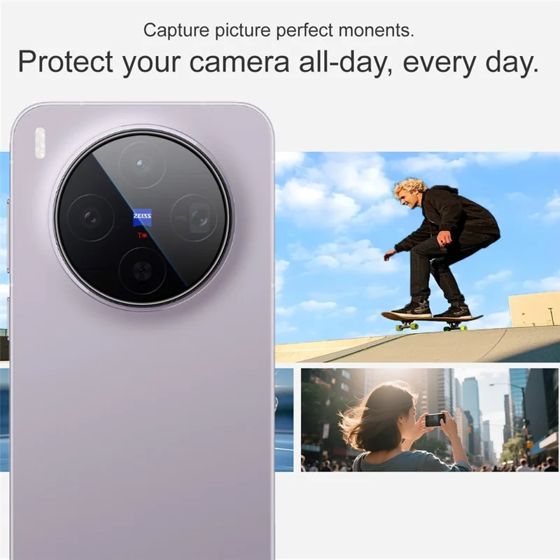 IMAK For vivo X300 5G Full Coverage Camera Lens Protector Tempered Glass Lens Film with Self Positioning Frame