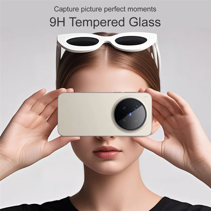 IMAK For vivo X300 Pro 5G Full Coverage Camera Lens Protector Tempered Glass Lens Film with Self Positioning Frame