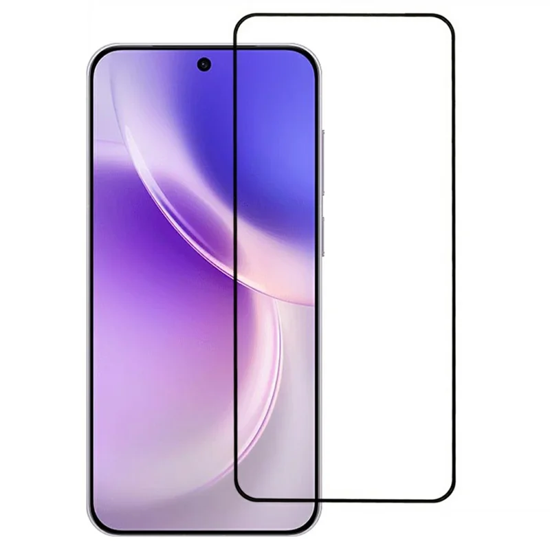 For vivo X300 5G Screen Protector Full Glue Silk Printing Tempered Glass Film Support Fingerprint Unlock