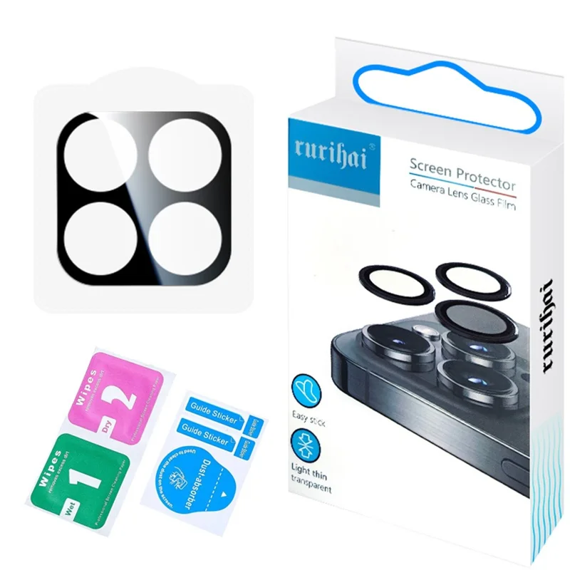 RURIHAI Para Xiaomi 17 Protector de Lente de Cámara Vidrio de Seda de Alta Aluminio-silicio Impresión de Película de Lente