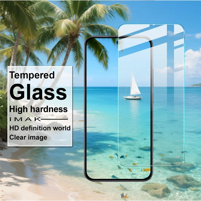 IMAK H Series For Oppo A6 Pro 4G / 5G Screen Protector Tempered Glass Film (Not Complete Coverage) (Fingerprint Unlock)