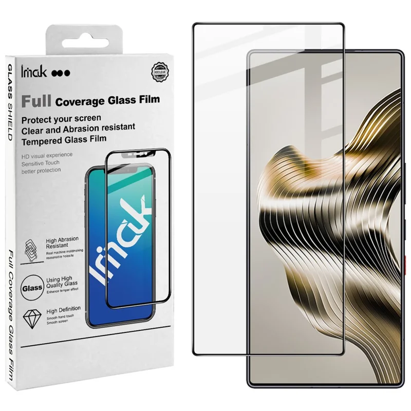 IMAK Pro+ Series For ZTE nubia RedMagic 11 Pro 5G / 11 Pro+ 5G Screen Protector Full Coverage Tempered Glass Film (Fingerprint Unlock)