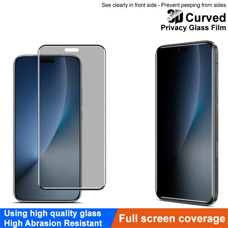 IMAK For Honor Magic8 Pro 5G Anti Spy Screen Protector Full Cover Side Glue Tempered Glass Film