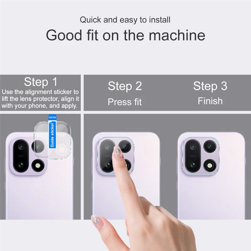 IMAK لجهاز OnePlus 15 5G واقي عدسة الكاميرا الكامل رقيق من الزجاج المقوى فيلم عدسة