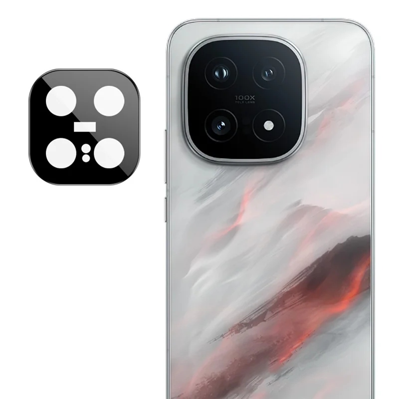 IMAK For vivo iQOO 15 5G Full Coverage Camera Lens Protector Tempered Glass HD Clear Lens Film (Black Version)