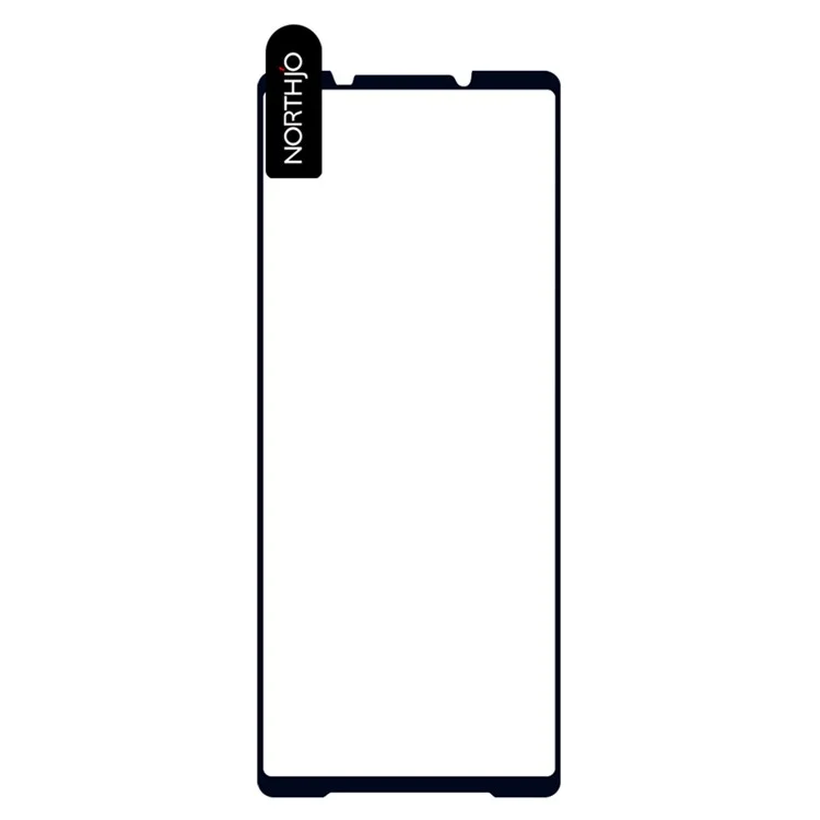 NORTHJO A++ Para Sony Xperia 1 III 5G Seda Impresión Anti-huellas Protector de Pantalla Completa 0.3mm 2.5D Alto Vidrio de Aluminio-silicio - Negro