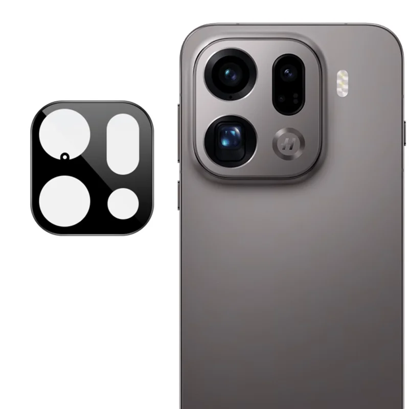 IMAK Pour Oppo Find X9 Pro 5G Protecteur d'Objectif Caméra en Verre Trempé avec Cadre d'Alignement Automatique (Version Noire)