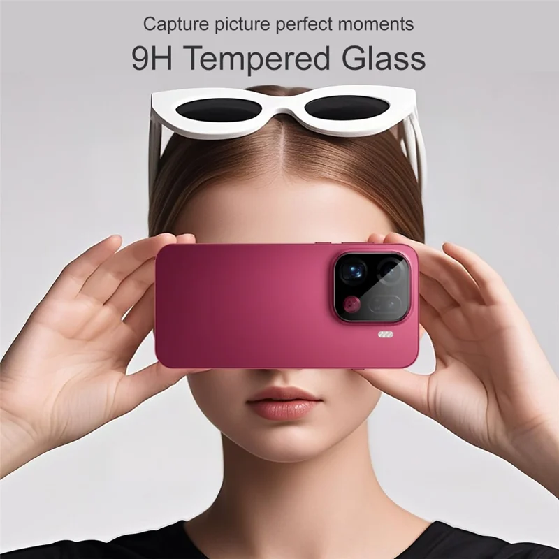 IMAK Pour Oppo Find X9 Pro 5G Protecteur d'Objectif Caméra en Verre Trempé avec Cadre d'Alignement Automatique (Version Noire)