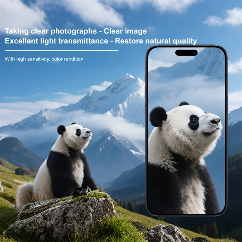 IMAK Full Coverage Camera Lens Film for iPhone 16 Pro Max / 15 Pro Max / 14 Pro Max Transfer to 17 Pro Max Acrylic Lens Cap + Tempered Glass Lens Protector - Orange