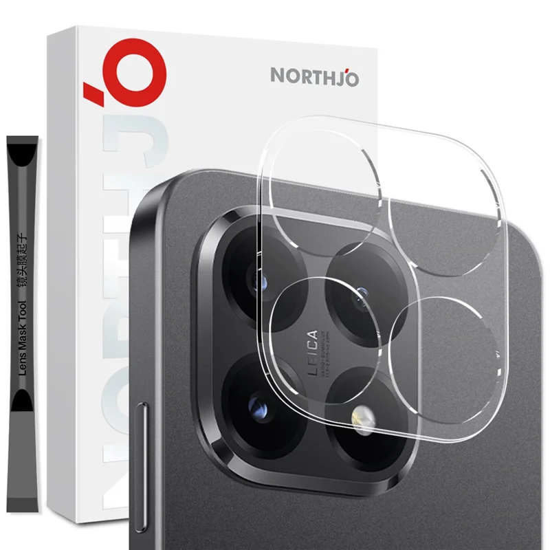 NORTHJO Para Xiaomi 15T Protector de Lente de Cámara Vidrio Templado HD Transparente Cobertura Completa 3D