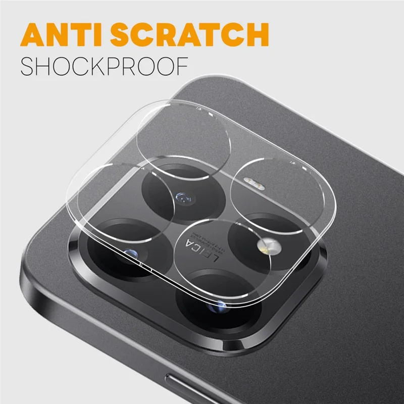 NORTHJO Pour Xiaomi 15T Pro Protecteur d'objectif de caméra Verre trempé HD Clear 3D Couverture complète