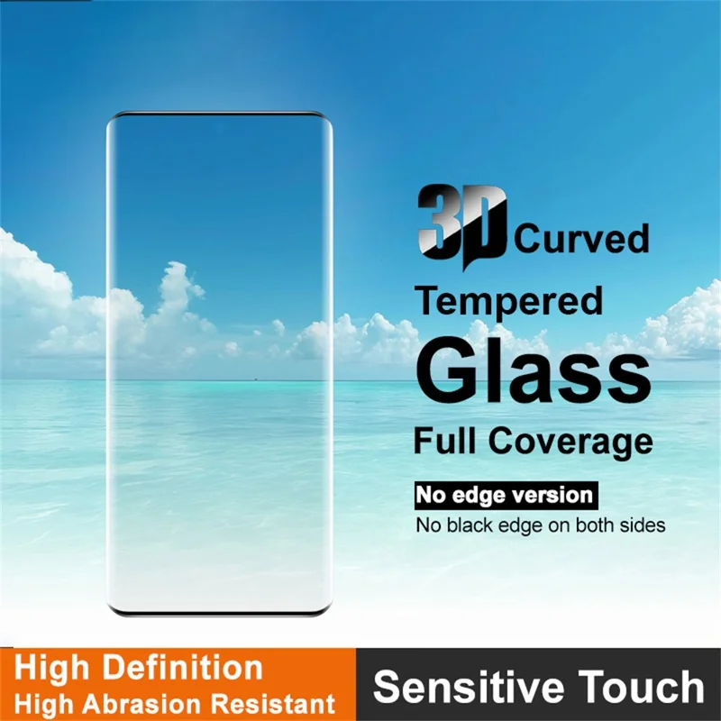 IMAK For TECNO Camon 30S Pro 4G Full Screen Protector Side Glue 3D Curved Tempered Glass Film (No Edge Version) (Fingerprint Unlock)
