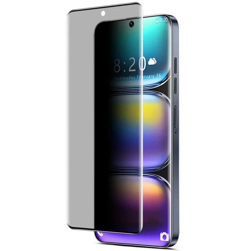 IMAK For Infinix Hot 50 Pro+ 4G Anti Spy Tempered Glass Side Glue Full Screen Protector (No Edge Version)