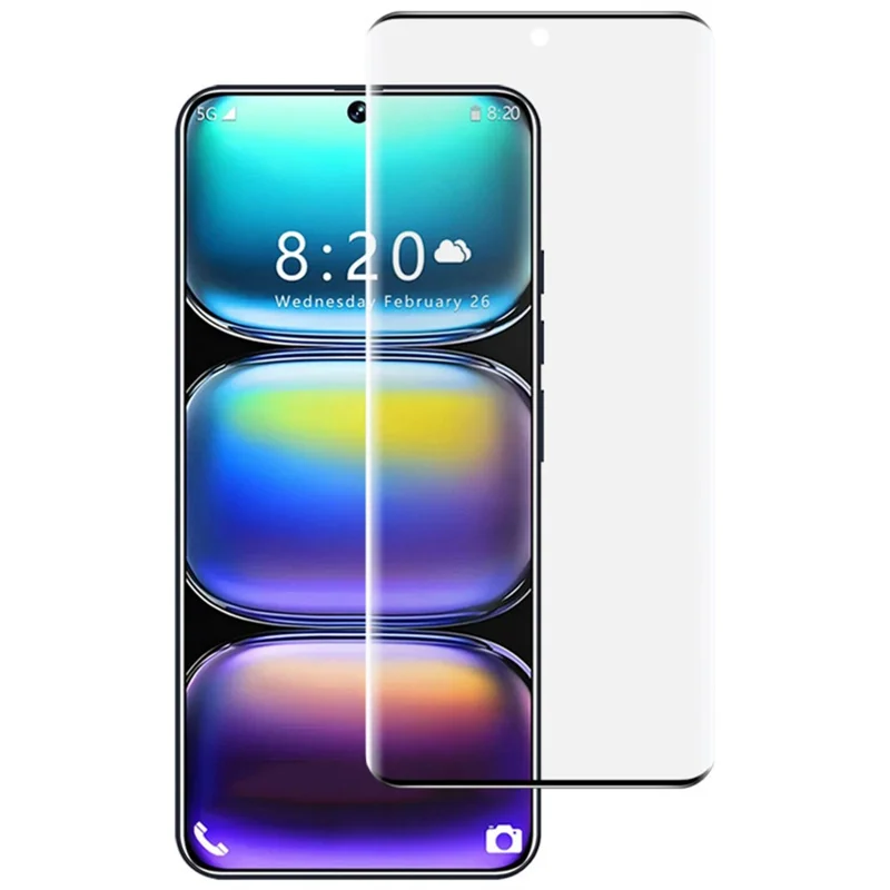 IMAK For Infinix Hot 50 Pro+ 4G Full Screen Protector Side Glue 3D Curved Tempered Glass Film (No Edge Version) (Fingerprint Unlock)