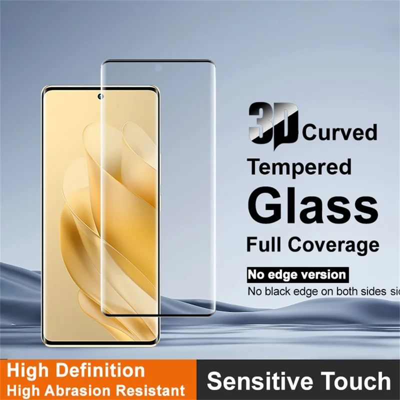 IMAK для Infinix Zero 30 4G Полноэкранная защитная пленка с боковым клеем 3D изогнутое закаленное стекло (Версия без кромки) (Разблокировка по отпечатку пальца)