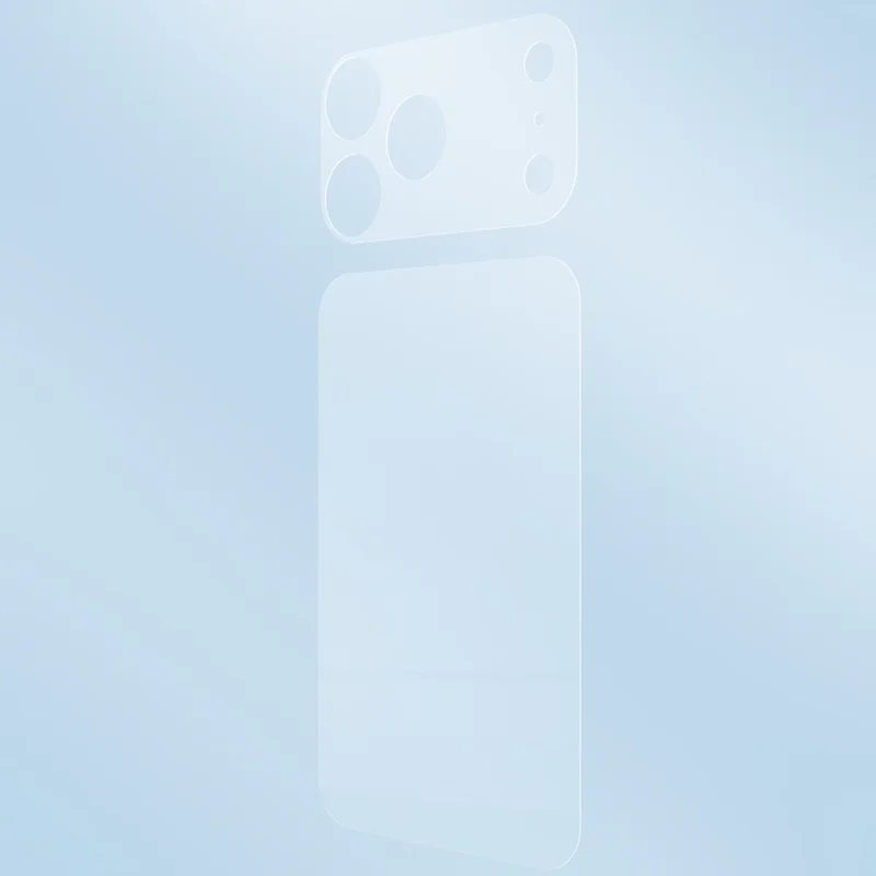 RURIHAI 1 Set For iPhone 17 Pro Max Película Protectora Mate de PET + Película Protectora de Lente de Cámara + Película Protectora de Tapa Trasera del Teléfono