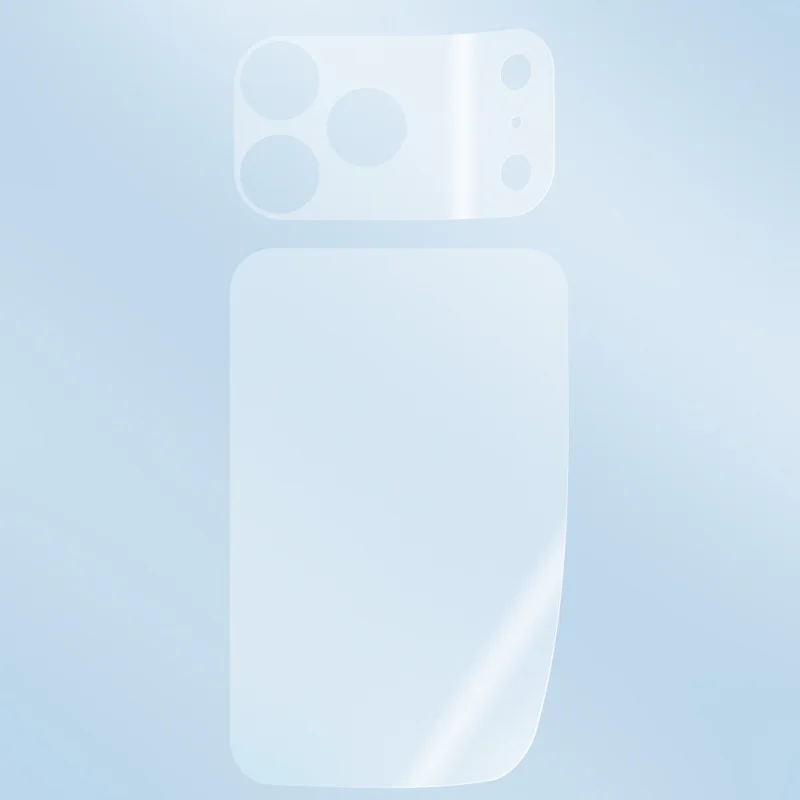 RURIHAI 10 комплектов для iPhone 17 Pro Max Матовая защитная пленка PET для объектива камеры + защитная пленка для задней крышки телефона