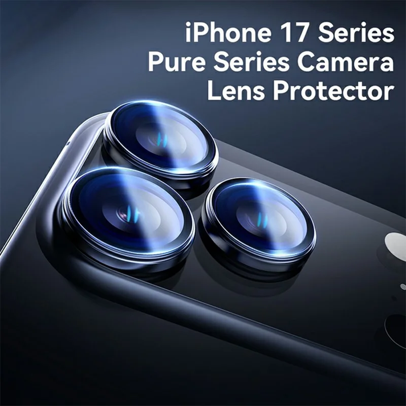 ROCK für iPhone 17 Pro / 17 Pro Max Kameraobjektivschutz Ultraklar Hochaluminium-Siliziumglas-Linsenfilm - Orange