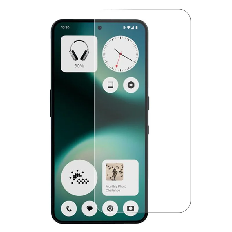 AMORUS Für Nothing Phone (3a) Lite 5G Front-Displayschutzfolie 2,5D Arc Edge 9H Hochaluminium-Silizium-Glasfilm